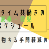 フルタイム共働き夫婦の家事・育児スケジュール【買い物する手間軽減】